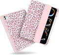 MecBevia Case for iPad Pro 11 inch M5 2025 / M4 2024 (6th/5th Gen) A3357 A3358 A3359 A2836 A2837 A3006 – Built-in Pencil Holder &amp Auto Wake/Sleep Leopard Print