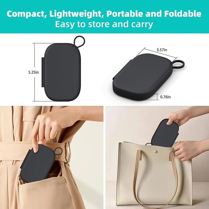Wireless Charger for iPhone 16 15 14 13 Pro Max Plus - Foldable Charging Pad for Apple Watch Series/Airpods 3 2 Pro/Pro2(Black)