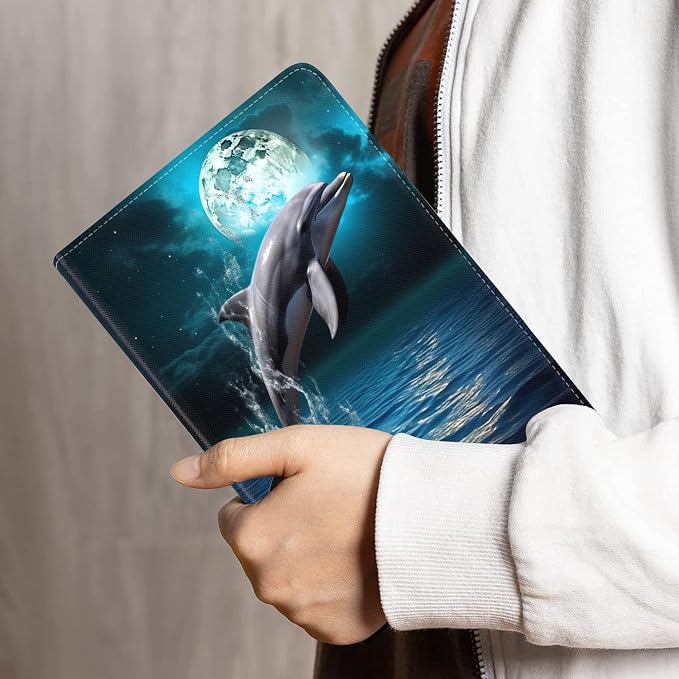 Dolphin Under the Moon