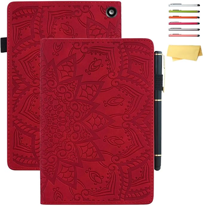 03# Red Paisley Flower
