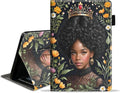 Case for Amazon Fire HD 10/HD 10 Plus Tablet 10.1 (13th/11th Generation 2023/2021 Release) Slim PU Leather Cover with Card Slot &amp Auto Wake/Sleep American Black Girl