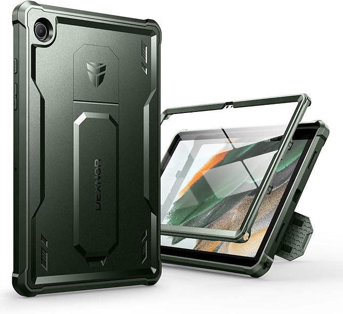 Dexnor Case for Samsung Galaxy Tab A8 10.5 Inch 2022 [Built in Screen Protector &amp Kickstand] Heavy Duty Shockproof Full Body Protective Cover for Galaxy Tab A8 Case-Green
