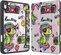 Mektron Printed Case for iPad mini 7 (A17 Pro) 2024/ Mini 6 2021 iPad mini 7th/6th Generation 8.3-inch Liquid Retina Display Cover Buit in Pencil Holder with Clear Back Shell Cool Dinosaur