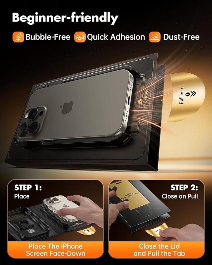 UNBREAKcable Privacy Screen Protector for iPhone 15 Pro Max 3 Pack Full Coverage Tempered Glass [28° Anti-Spy] [9H Hardness] [Easy Installation Box] Shatterproof Private Screen Guard