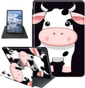 Case for iPad Pro 11 Inch Case M4(2024 5th Generation) Cow with Big Ears Theme 360 Degree Rotating Stand Protective Cover with Auto Sleep/Wake