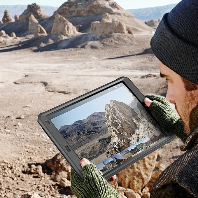SUPCASE Unicorn Beetle PRO Case for iPad Air 3 (2019) and iPad Pro 10.5'' (2017) Heavy Duty with Built-in Screen Protector Full-body Rugged Protective Case (Black)