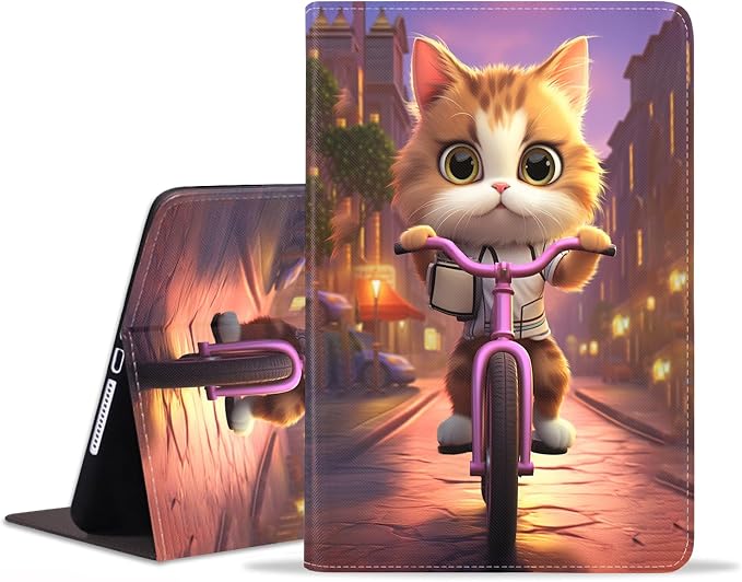 Cute Cat Riding Bicycle