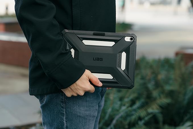 URBAN ARMOR GEAR UAG Designed for iPad A16 Case Fits 11 11th Gen 2025 10.9 10th Gen 2022 (A3354 A3355) Scout LT - Secure Grip Kids Family Friendly Military Grade Drop Protection Cover Black
