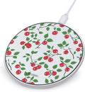 Cranberry Leaves Phone Charger Magnetic Charging Pad Anti-Slip with USB Cable