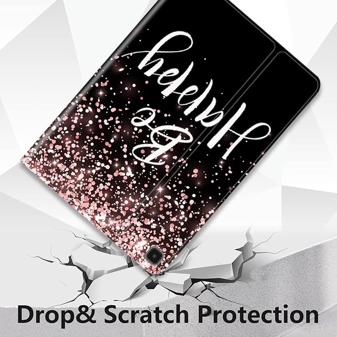 Rose Gold Glitter Black Be Happy