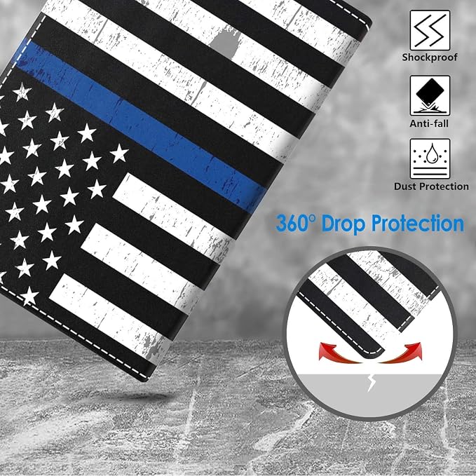 Thin Blue Line American Flag