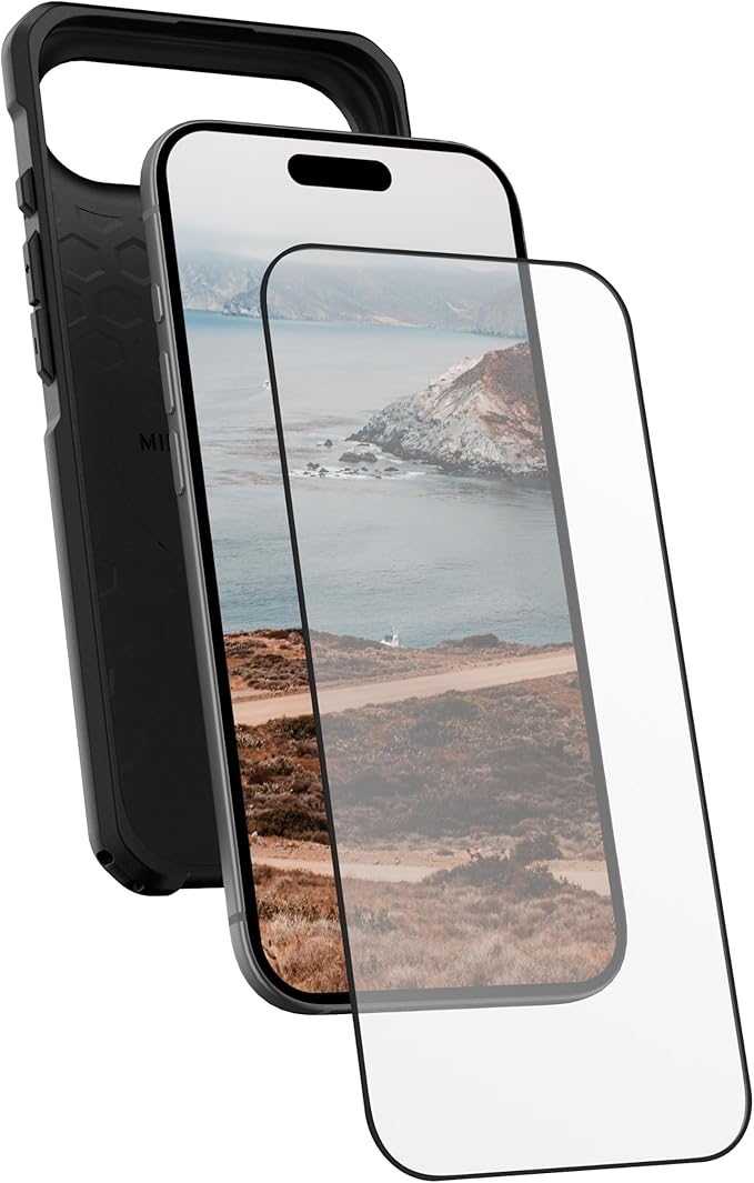 URBAN ARMOR GEAR UAG Designed for iPhone Air Screen Protector 6.5 Glass Shield - Anti-fingerprint HD Clarity Shatter Proof Tempered GlassClear