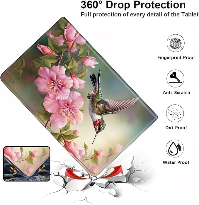 Birds Pink Flowers