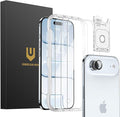 UNBREAKcable iPhone 17 Air Screen Protector 3-Pack with Camera Protection | 9H Hardness | HD Clarity | Anti-Fingerprint | Case Friendly | 6.5 Inch | 3 Tempered Glass + 3 Camera Lens Protectors