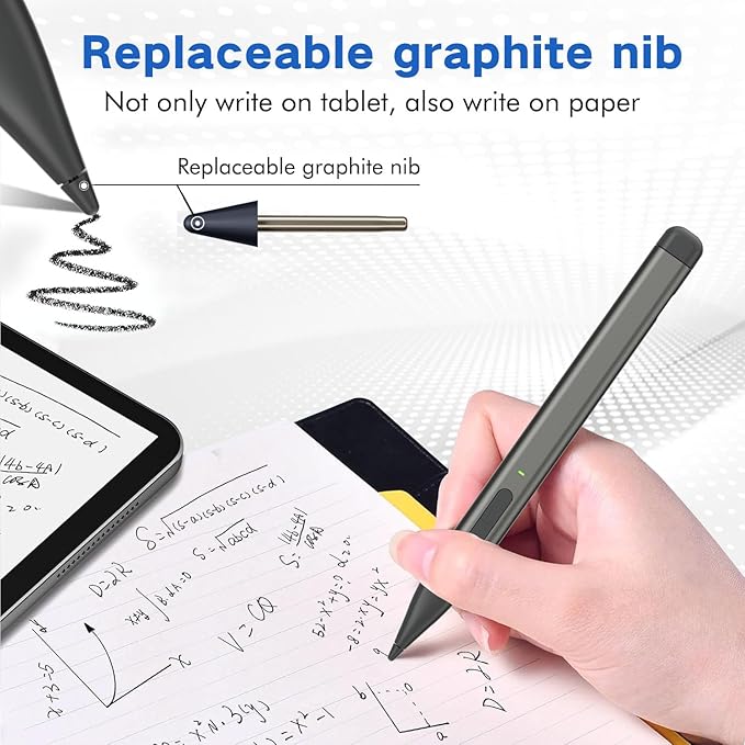 Slim Pen 2 for Microsoft Surface with 4096 Pressure Eraser &amp Right-Click Palm RejectionGraphite Nibfor Surface Pro 12/11/10/9/8/7/6/5/4/XSurface Go 4/3/2Book 3/2/1Laptop1-6Surface Studio 2