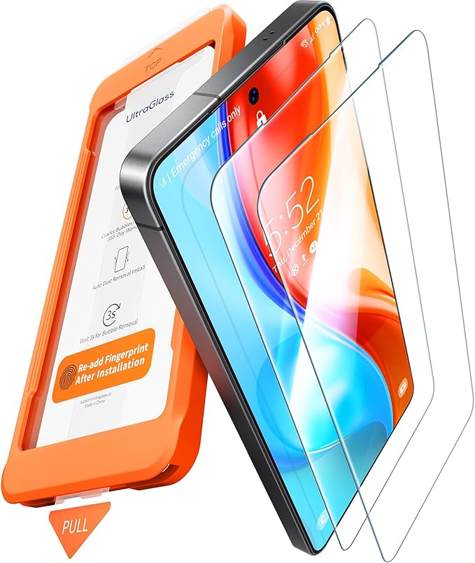 UltraGlass Unbreak 9H+ Glass for Samsung Galaxy S25 Ultra Screen Protector [Military Grade Shatterproof &amp Longest Durable] Galaxy Screen Protector S25 Ultra Tempered Glass Full Coverage 2 Pack