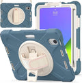 ZenRich Shockproof Case for iPad mini 7 (A17 Pro) 2024/ iPad mini 6th 2022 Heavy Duty Rugged Case with Pencil Holder/360°Rotating Kickstand/Handle/Carrying Shoulder BeltCronflowerBlue