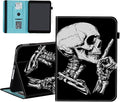 Case for Samsung Galaxy Tab S11 Ultra 14.6 inch 2025Wallet PU Leather Folio Cover with Auto Sleep/WakeFunny Skeleton