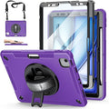 Case for iPad Air 11 M4 2026/ M3 2025/ M2 2024: TPU Cover for iPad Air 5th &amp 4th Generation 10.9 Inch (2020/2022) with Screen Protector- Stand- Handle- Shoulder Strap- Pencil Holder