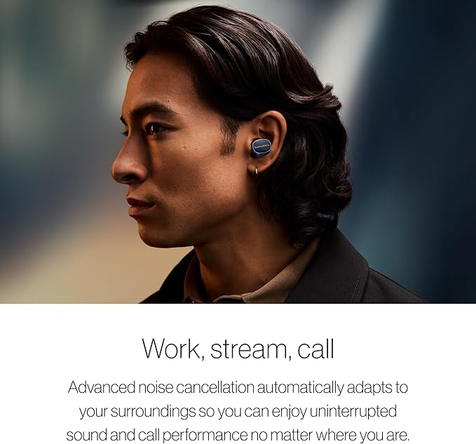 Bowers &amp Wilkins Pi8 Bluetooth Wireless Earbuds (Anthracite Black) in-Ear Bluetooth Earphones with Qualcomm Chipset &amp aptX Lossless Active Noise Cancelling Earbuds 3 Built-in Mics 15-Min C