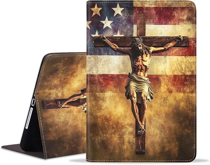American Flag Holy Cross Jesus