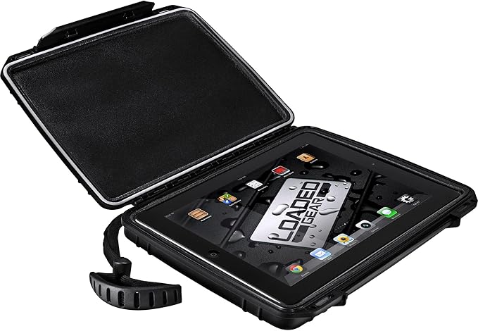 Loaded Gear Tablet Hard Case Small Black by BARSKA (BH11954)