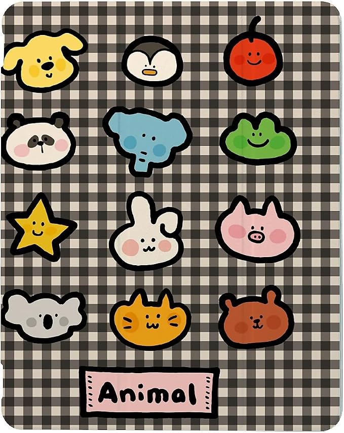 cute Animals on black stripes