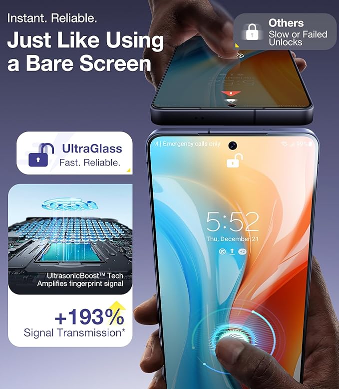 UltraGlass TOP 9H+ Armor for Samsung Galaxy S26 Ultra Screen Protector [NO.1 Military Grade Protection] for Samsung S26 Ultra Screen Protector Tempered Glass S26ultra Phone Case Fit 2 Pack