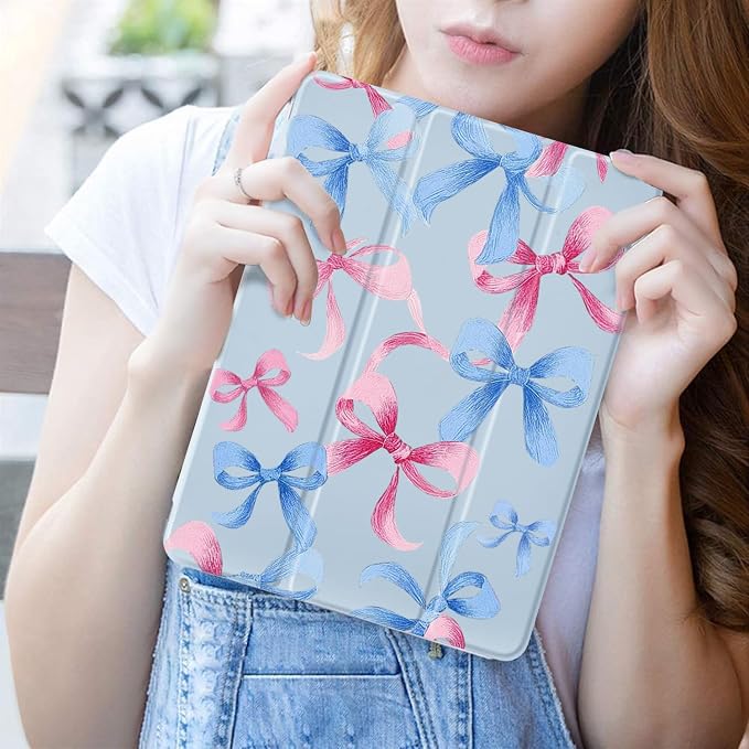 L-Pink Blue Bows