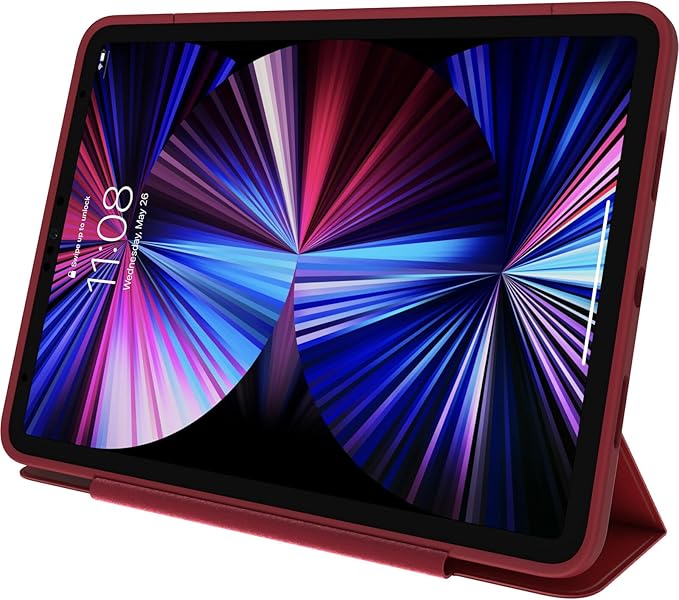 OtterBox - Symmetry Series 360 Elite Case for 11 iPad Pro 1st/2nd/3rd/4th/5th/6th Gen - Scratch-Resistant Tablet Case with Folio and Apple Pencil Holder (Harvard Red)