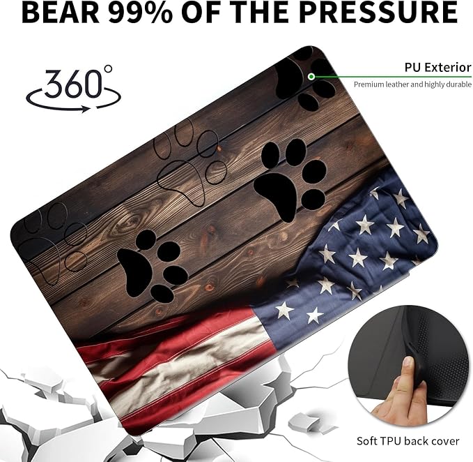 Wood Flag Paw