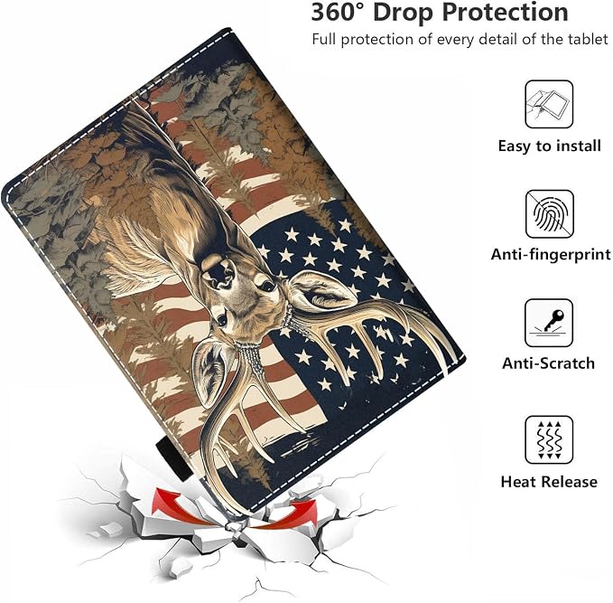 American Flag Jungle Camo Deer
