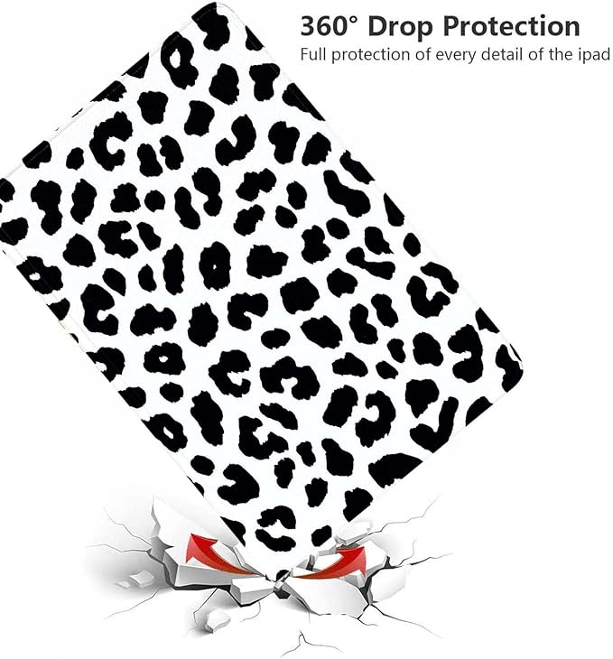 Case for Samsung Galaxy Tab A11+ / Tab A9+ 11 Inch 2025/2023Slim Protective LeatherAuto Wake/SleepAdjustable Viewing Angle Stand.Cow Print