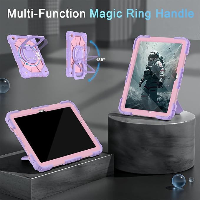 Case for Samsung Galaxy Tab A9+/A9 Plus 11 Inch with Screen Protector/Rotating Stand/Pen HolderMilitary Grade Shockproof Cover for Galaxy Tab A9 Plus Case (SM-X210/X216/X218)