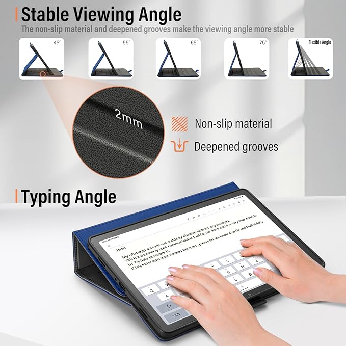 Case for Samsung Galaxy Tab A11+/A11 Plus/A9+ Plus 5G Tablet 11 Inch 2026/2023 (SM-X230/X236/X238/X210/X216/X218u) with PocketMagnetic ClosureMulti Angle CoverAuto Sleep/WakeDark Blue