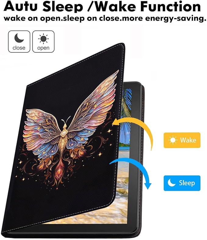 Neon Colorful Butterfly Art