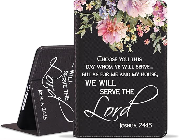 Floral Quote Bible Verse Joshua 24:15