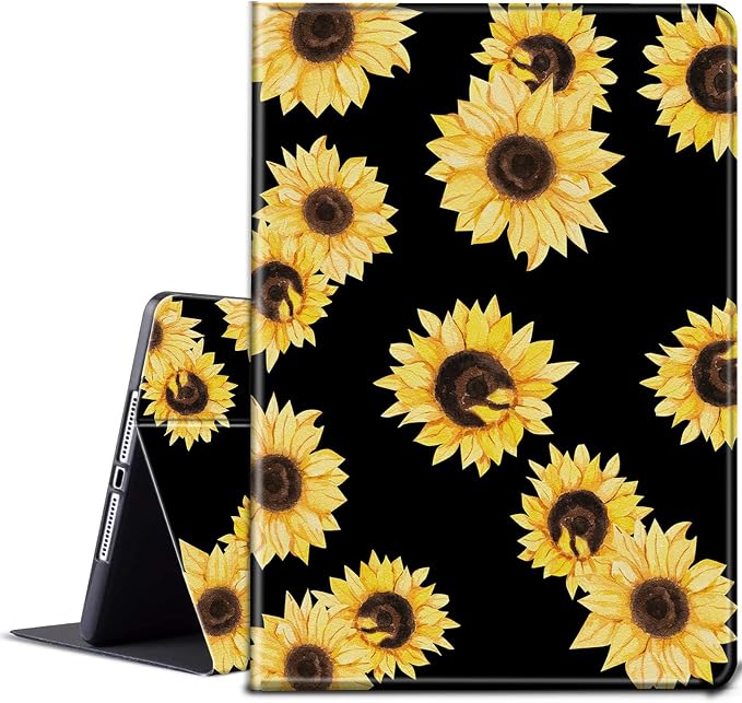 Yellow Sunflowers Black