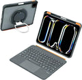QUARK for iPad 11th(A16)/10th Gen Case with Keyboard Detachable Keyboard Cover for iPad Air 11 inch M3/M2 &amp iPad Pro 11 &amp iPad Air 5/4th360° Rotate Stand &amp 7-Color Backlit Precision Tr
