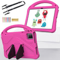 Kids Case for T-Mobile Revvl Tab 5G 2023 Model 10.36 Inch Soft EVA Handle Stand Shockproof Lightweight Children Friendly with Shoulder Strap Cover Case for Revvl Tab 5G Rose