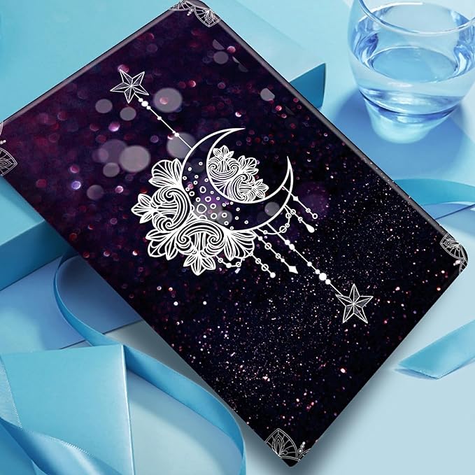 DIGTIALLL Case for iPad Air 5th/4th Generation (2022/2020 Release) 10.9/iPad Pro 11 2022/2021/2020 Release PU Leather Smart Premium Stand Protective Cover with Auto Sleep/WakeMoonflower