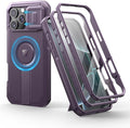 Dexnor for iPhone 16 Pro Max Case with Slide Camera Cover&ampAdjustable Kickstand &amp Built-in Screen ProtectorCompatible with MagSafe Shockproof Cases Heavy-Duty Magnetic Protective CoverPhantom