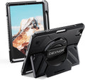 Dexnor Case for iPad Air 11 inch M3/M2 iPad Air 5th/4th Generation 10.9 inch Rugged Case with 360° Rotating Hand Strap &amp Stand &amp Screen Protector &amp Pencil Holder Shockproof Full-Body Cove