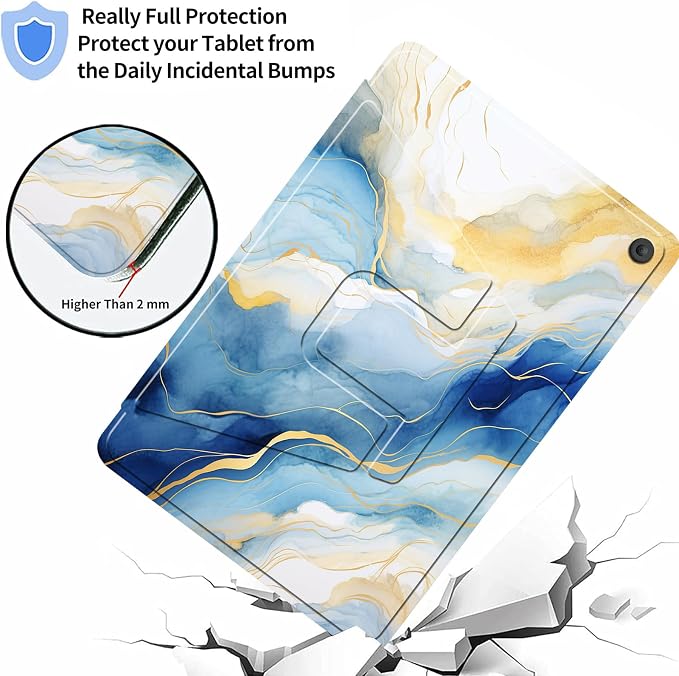 Blue Gold Marble