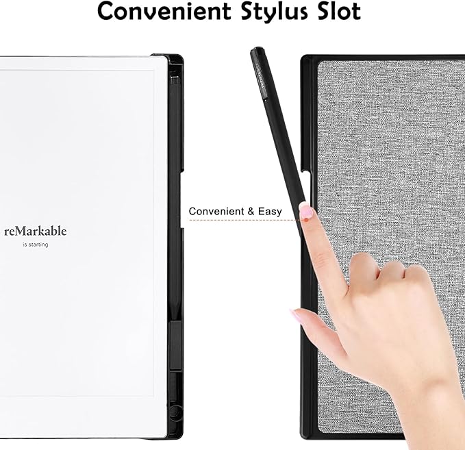 Case for Remarkable 2 Paper Tablet 10.3 2020 ReleasedLightweight and Hard Back Shell Protective Book Folio Cover with Built-in Pen HolderComes with Remarkable 2 Pen Tips.