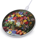 Bouquet Flower Fruits Wireless Charger Anti-Slip Wireless Charging Pad Slim Charger Mat for Men Women