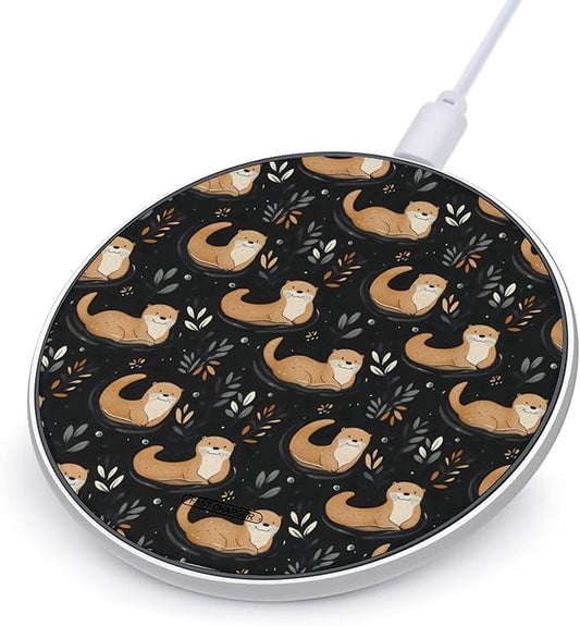 Otter Wireless Charger Anti-Slip Wireless Charging Pad Slim Charger Mat for Men Women