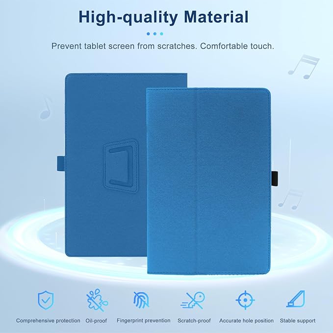 Case for Wacom One 14NOUKAJU Tablet Protection CoverFolding Stand with Pencil Holder and Wrist StrapDrop-ResistantProtection Case for Wacom One 14 Drawing Tablet 14inch(Blue)