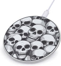 Halloween Skulls Print Wireless Charger Anti-Slip Wireless Charging Pad Slim Charger Mat for Men Women