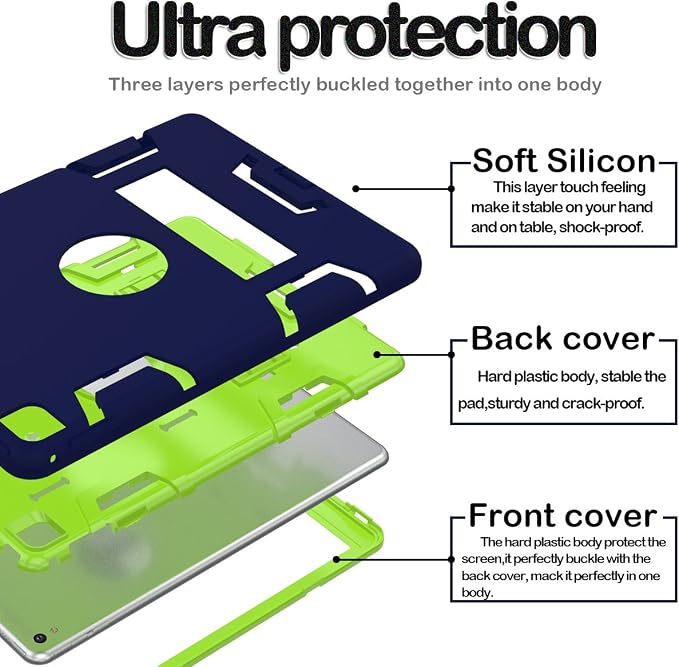 Dark blue/Fluorescent green